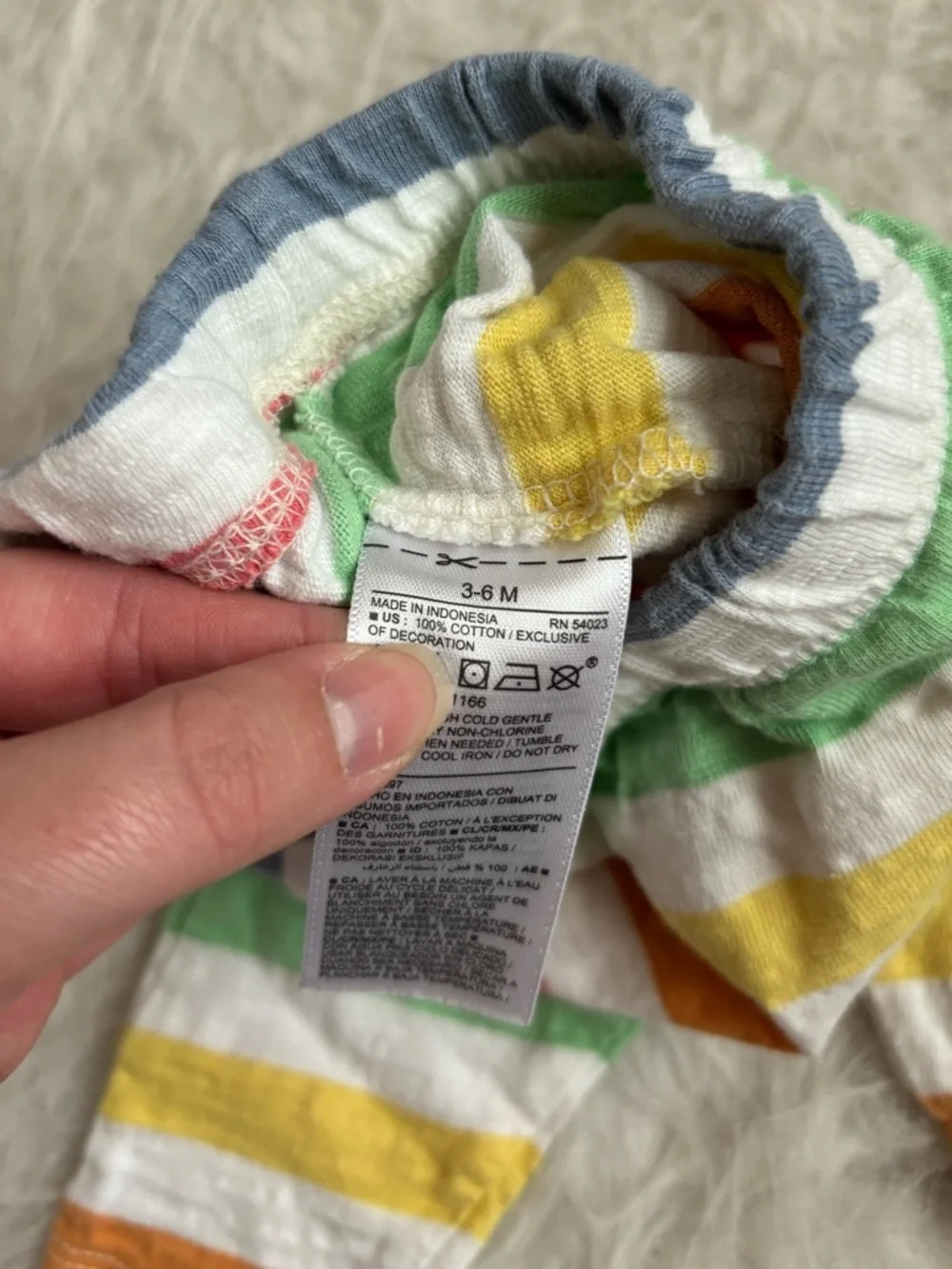 Old Navy Rainbow Striped Baby Outfit